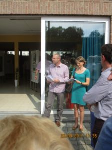 Olivier Gerin et son épouse Gisèle lors de l'inauguration de l'expo artistique de 2017