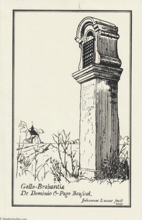 Dessin de Jean-Luc Beghin - Chapelle Notre-Dame d'Alsemberg au Try-au-Chêne