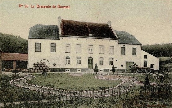 La maison Francquen transformée en brasserie de Bousval (vers 1910)