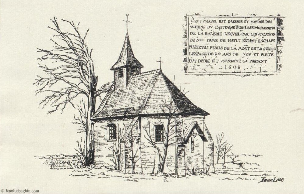 Chapelle du Try-au-Chêne dessiné par Jean-Luc Beghin