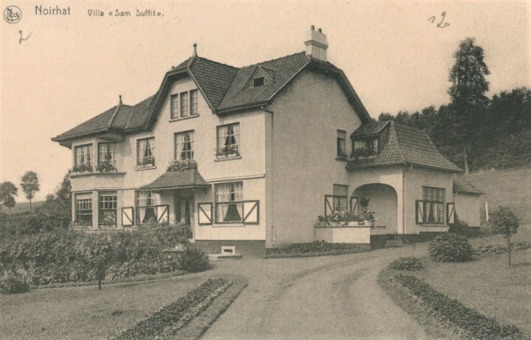 Carte postale ancienne de la villa "Sam Suffit" à Noirhat