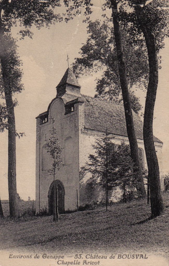 Carte ancienne de la chapelle Arichot en 1930