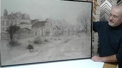 Tableau du château de La Motte par Richard Viandier