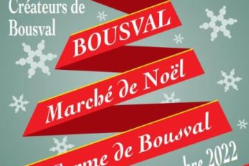 Affiche petit marché de Noël des Amis de Bousval 2022