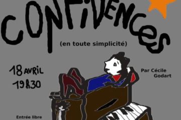 Affiche de cabaret "Confidences en chansons" de Cécile Godart 18.04.2022