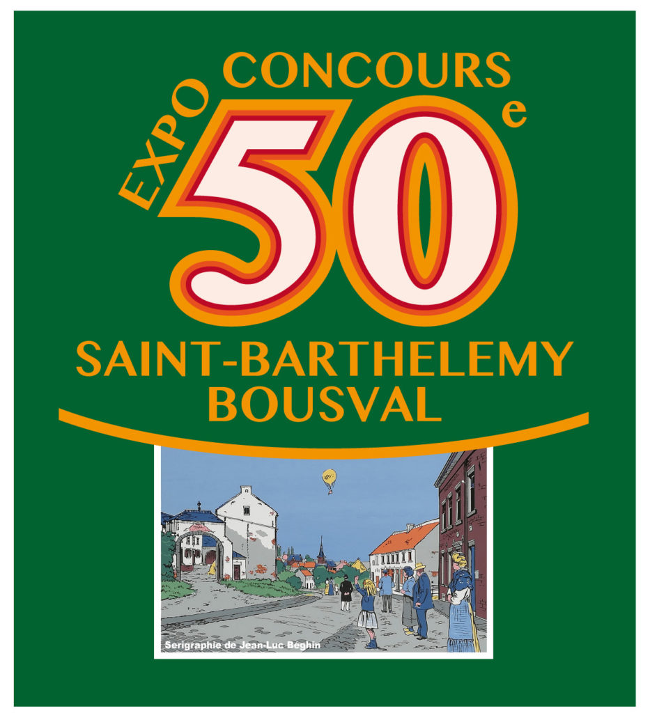 Logo de l'Expo 50ans fête St Barthélemy 2022 Bousval