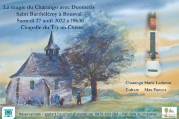 Affiche du concert de Duométis à la chapelle du Try-au-Chêne le 28/08/2022