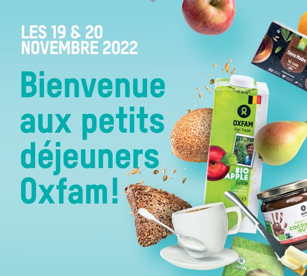 Affiche petit dejeuner OXFAM 2022