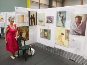 50e Expo artistique 2022 - Josy Vanopberg et ses peintures