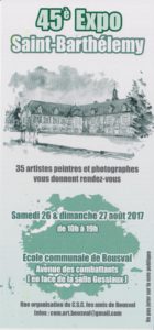 Affiche 45e Expo artistique en 2017