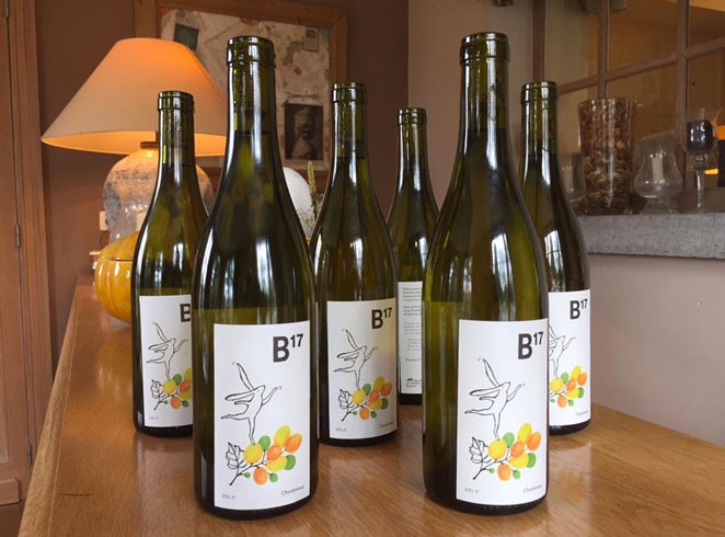 Bouteilles de vin du vignoble du chateau de Bousval