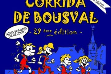 Affiche de la corrida de Bousval 2022