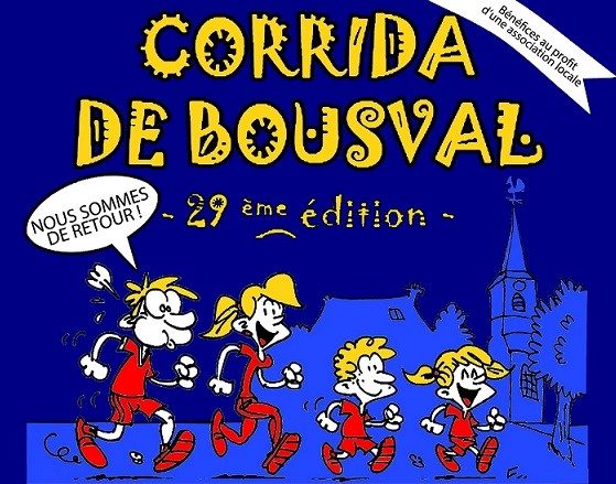 Affiche de la corrida de Bousval 2022