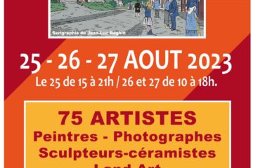 Affiche de l'exposition d'artistes 2023