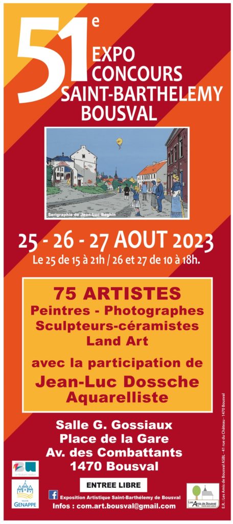 Affiche de l'exposition d'artistes 2023