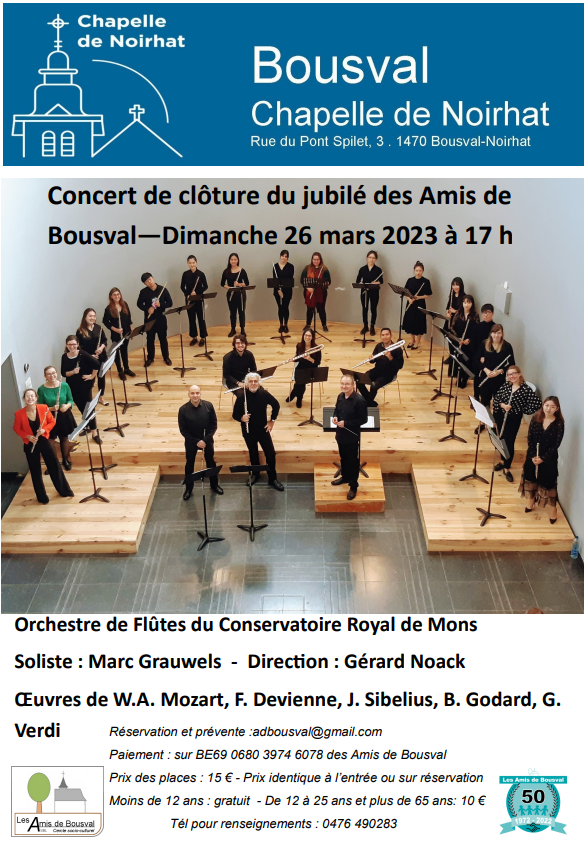 Affiche concert flutes 26 mars 2023